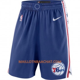 Philadelphia 76ers Homme Shorts Royal 2018-19 Nike Swingman